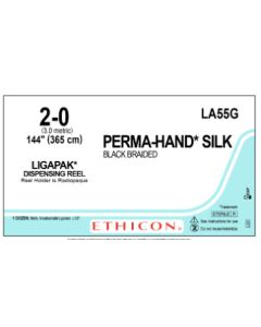 ETHICON PERMAHAND® Silk Suture LIGAPAK™ Dispensing Reel 2-0 (No Needle)