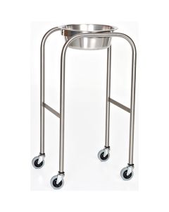Stainless Steel Single Bowl Solution Stand (33 1/2 in x 15 3/4 in x 13 3/4 in)