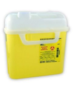 5.1L Yellow BD Sharps Collector Side Entry