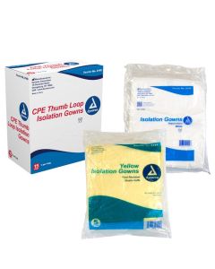 Disposable Isolation Gowns, White