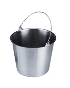 Stainless Steel Kick Bucket Without Cover (12 1/4 in x 10 1/4 in)