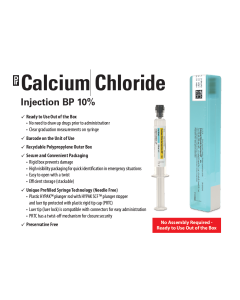 SteriMax Calcium Chloride Injection 10% 10mL