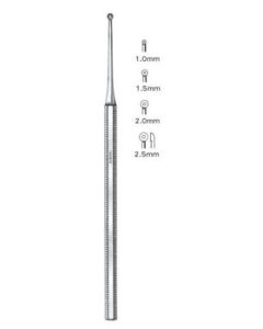ALMEDIC® Curette Excavator Single End with Hole 1.0mm Cup 6 in