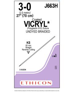 ETHICON Coated VICRYL® Suture 3-0 KS