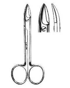 MAGNA® Wire Scissors Curved Smooth 4 in