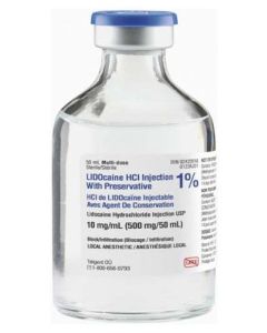 Plain Lidocaine HCI 1% 50mL Multi-dose