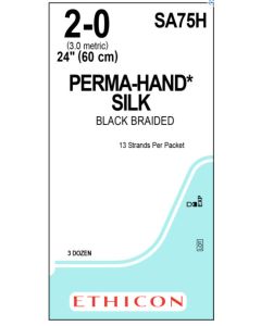 ETHICON PERMAHAND® Silk SUTUPAK® Pre-Cut Sterile Suture 2-0 (No Needle)