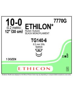 ETHICON ETHILON® Nylon Suture 10-0 TG140-6, TG140-6