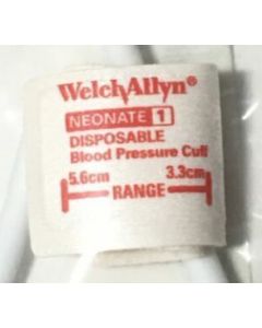 Welch Allyn® Disposable Neonate Size 1 Blood Pressure Cuff