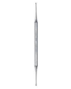 ALMEDIC® Curette Excavator Double End with hole 1.5mm and 2.0mm Cup 5 1/2 in
