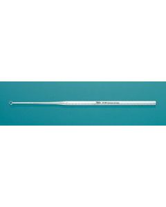 Miltex® Single-Ended Buck Ear Curette, 6 3/4", Straight, Sharp, Size 00