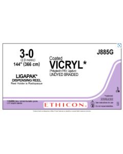 ETHICON Coated VICRYL® 3/0 Undyed LIGAPAK Dispensing Reel 54in