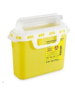 5.1L Yellow BD Sharps Collector Horizontal Entry