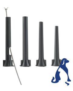 Welch Allyn® Veterinary Reusable Ear Specula Set, Black