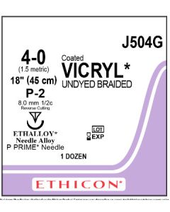 ETHICON Coated VICRYL® Suture 4-0 P-2