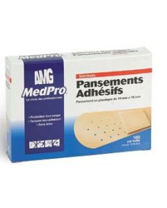 MedPro® Plastic Adhesive Bandages 3/4 in x 3 in