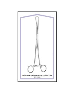 Disposable Tenaculum Schroeder Forcep Straight 10 in (Sterile)