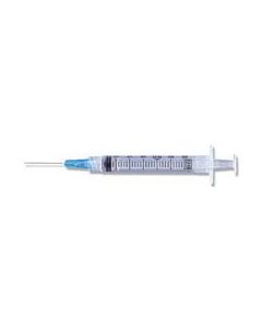 3mL BD Luer-Lok™ Syringe with attached needle 25G x 1 in