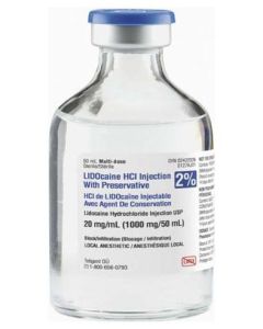 Plain Lidocaine HCI 2% 50mL Multi-dose