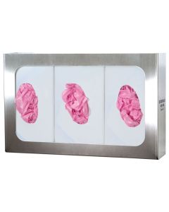Triple Glove Box Holder Stainless Steel