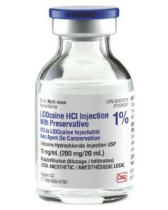 Plain Lidocaine HCI 1% 20mL Multi-dose 