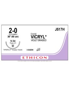 ETHICON Coated VICRYL® Suture 2-0 V-34