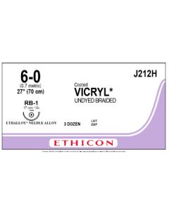ETHICON Coated VICRYL® Suture 6-0 RB-1