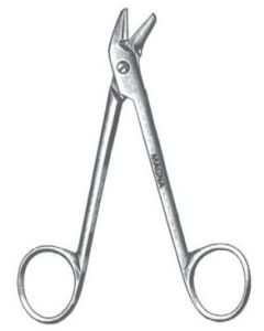 MAGNA® Suture and Wire Scissors Angled, Serrated 4 3/4 in
