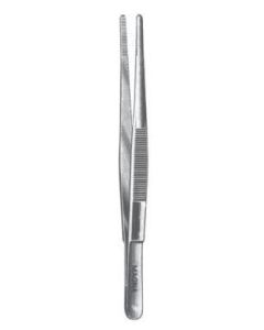 MAGNA® Dressing Forceps Straight Serrated Tip 8 in