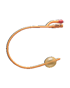 Gold 2-Way Silicone-Coated Foley Catheter 