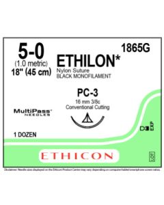 ETHICON ETHILON® Nylon Suture 5-0 PC-3