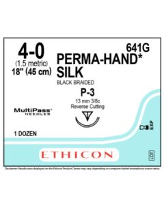 ETHICON PERMAHAND® Silk Suture 4-0 P-3