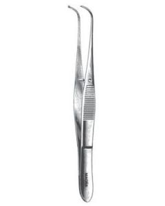 MAGNA® Iris Tissue Forceps Curved 1x2 Teeth 4 in