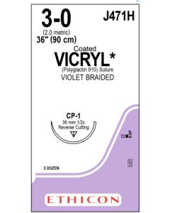 ETHICON Coated VICRYL® Suture 3-0 CP-1