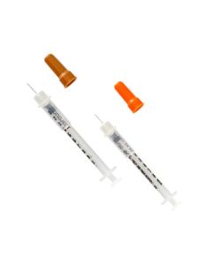 Monoject™ Insulin Safety Syringe With Permanent Needle