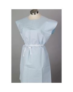 TIDI® XLG Patient Exam Gown Blue 32in x 42in