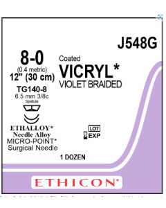 ETHICON Coated VICRYL® Suture 8-0 TG140-8, TG140-8