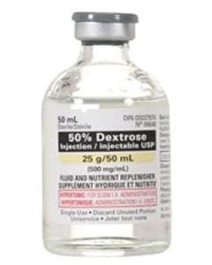 Dextrose 50% Injection - Single Use Vial