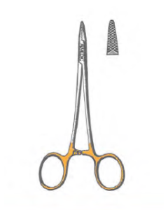 ALMEDIC® Baumgartner Needle Holder with Tungsten Carbide Jaws 5 1/2 in
