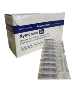 Plain Xylocaine 2% 5mL Polyamp Single-dose