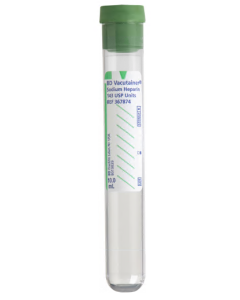 BD Vacutainer™ Plastic Blood Collection Tubes with Sodium Heparin, 10.0ml