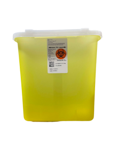 Muti-Purpose Sharps Container with Sliding Lid Yellow 2gl (7.6Lt)