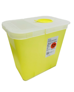 Sharps Container with Hinged Lid, 2 Gal