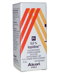 IOPIDINE® Apraclonidine Ophthalmic Solution, USP 0.5% w/v (as apraclonidine hydrochloride)