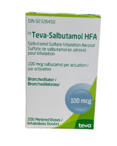 Teva Salbutamol Inhaler 200 Doses