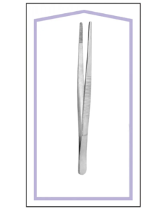 Disposable Dressing Forcep Straight 5 in (Sterile)