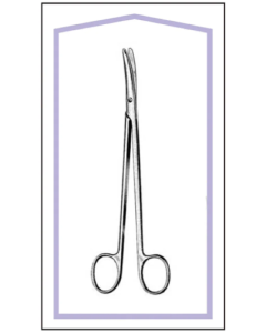 Disposable Metzenbaum Scissor Curved 7 in (Sterile)