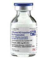 Plain Lidocaine HCI 2% 20mL Multi-dose 