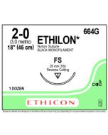 ETHICON ETHILON® Nylon Suture 2/0 FS