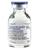 Plain Lidocaine HCI 1% 20mL Multi-dose 